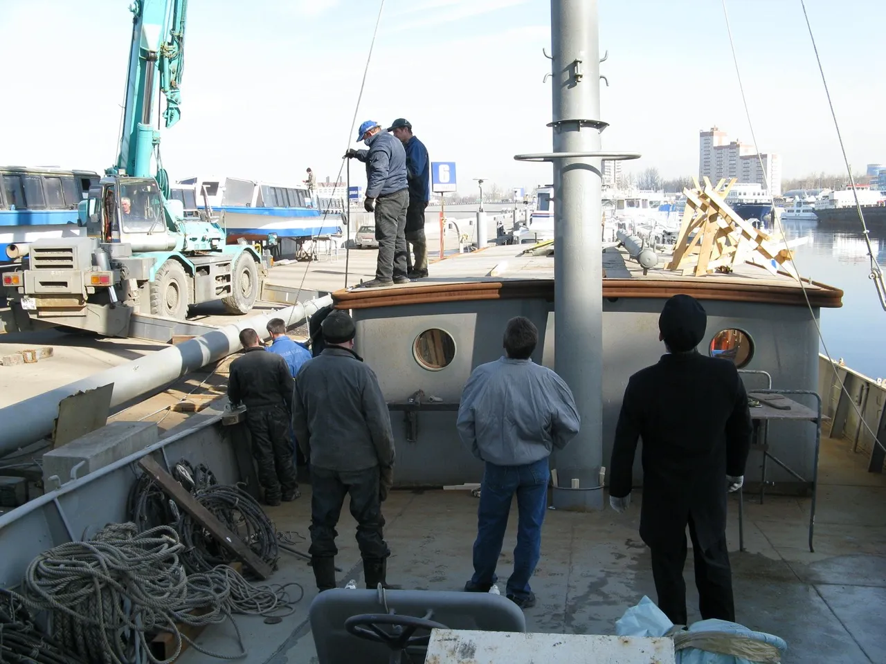 Ремонт шхуны "Надежда" 2009